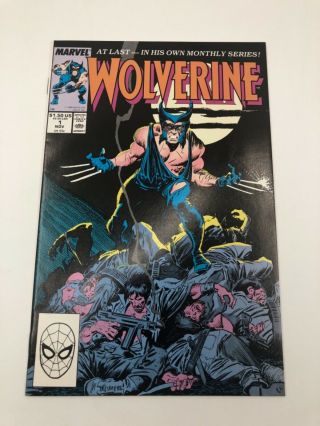 Wolverine 1 First Logan As Patch Nm Marvel Comics 1988 Ongoing Series X - Men