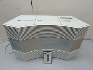 Vintage Bose Cd3000 Acoustic Wave Music System Radio Disc Aux Receiver Remote