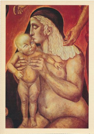 Vintage Dover Postcard 1990 - Jose Clemente Orozco - Maternity 1922 - 27 - Mexico City