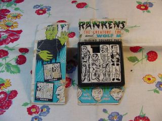 Vintage Universal Monsters Roalex Slide Squares Puzzle Frankenstein Mummy No 10