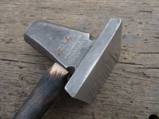 Vintage Atha Blacksmith/anvil/forge 3 1/2 " Flatter Hammer Vg