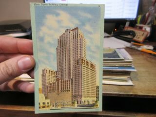 Vintage Old Postcard Illinois Chicago Civic Opera Building Wacker Drive Theater