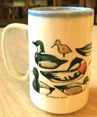 Vintage Stanley Papel Otagiri Japan Ducks Large Tall Coffee Mug Cup 16oz
