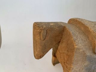 Vintage Hand Carved Wood Animal Figure Folk Art 3