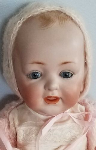 Antique Jdk Kestner Character Baby Doll 16 " Bisque Dome Head Open/closed Mouth