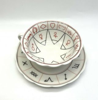 Cup Of Destiny Fortune Telling Teacup & Saucer Set Zodiac Star Signs Exc