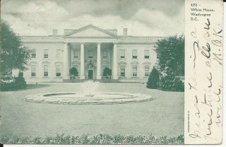 Old 1906 Udb To Boring Md Miss Maggie King Baltimore County White House P/c
