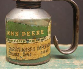 Vintage EAGLE JOHN DEERE Pump Oiler Oil Can IOWA 2