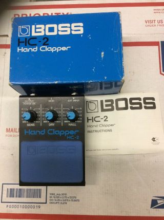 Boss Hc - 2 Hand Clapper Drum Synthesizer Hc2 W / Box Vintage 80 