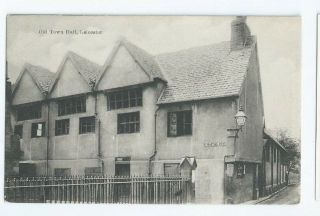 Postcard Leicester Old Town Hall St Martins West Pelham Series