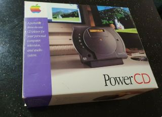 Vintage Rare Apple Powercd With Remote,  Manuals,  Cd Folio/floppys