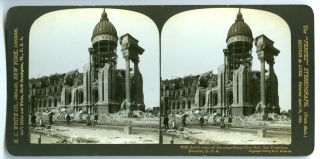 Stereoview Hc White San Francisco Earthquake Ruins Of City Hall Gold Series