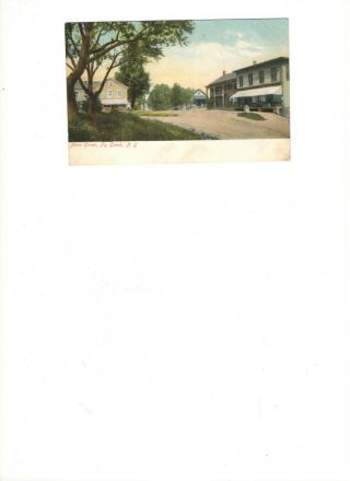 Vintage Postcard Main Street,  Fly Creek,  York Ny (otsego County)
