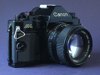 Vintage 1979 Canon A - 1 Camera With Desirable Fd 50mm F/1.  4 Lens - Great Shape
