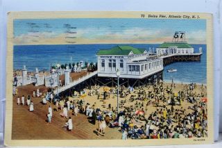 Jersey Nj Atlantic City Heinz Pier Postcard Old Vintage Card View Standard