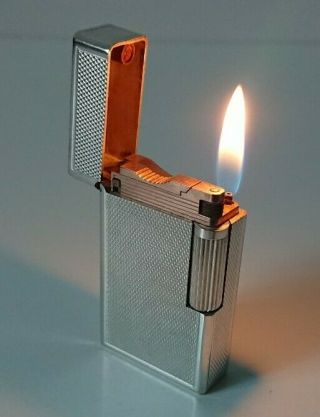 S.  T.  Dupont D57 Ancien Briquet Gaz Vintage Gaz Lighter Feuerzeug Accendino 旧打火机