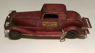 Vintage Marx Girard Fire Chief Wind Up Pressed Steel Car