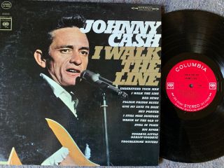 Johnny Cash I Walk The Line Columbia 8990 Orig 1965 Stereo Nm - Rockabilly Lp