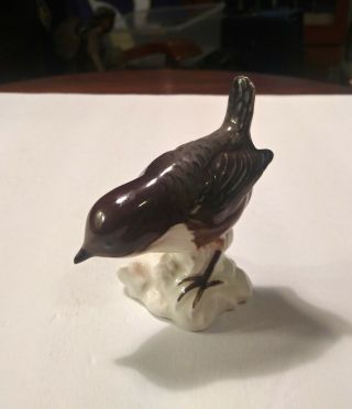 Vintage Goebel W.  Germany Dipper (Wasseramsel) Bird Figurine Gloss Finish 2