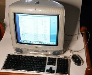 Vintage Apple Imac G3 Blue/keyboard/mouse,  Box,  Software Office X,  More