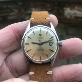 vintage 1960 ' s Tissot Visodate Seastar cal 784 21J automatic watch 2