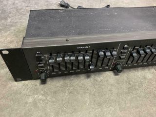 VINTAGE TEAC GE - 20 GRAPHIC EQUALIZER EQ 2 - CH STEREO VU METER MULTITRACK SERIES 2