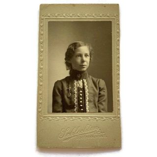 Antique Cabinet Card Photograph Child Teen Girl Portrait Bozeman,  Montana