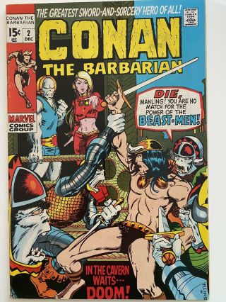 Conan The Barbarian 2 Dec 1970 Marvel