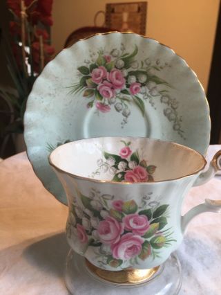 Vintage Teacup And Saucer Royal Albert Lavender Rose 1960s