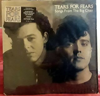 Tears For Fears Songs From The Big Chair Lp 1985 Vinyl Ex,  With Shrink,  Hype 1st