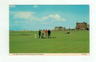 Scotland Vintage Post Card " 18th Fairway Of Old Golf Course - St.  Andrews "