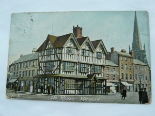Hereford Old House.  1904 Hartmann Postcard