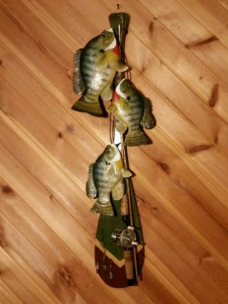 Bluegill Fish Wood Carving Fishing Diorama Vintage Fish Decoy Casey Edwards