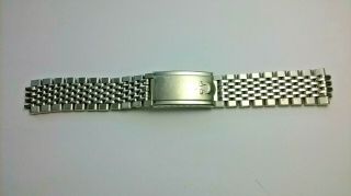 Vintage Omega Stainless Steel Wristwatch Bracelet Band No 12 Beads Of Rice