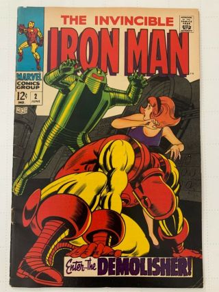 The Invincible Iron Man 2 First Series 7.  0 1968 Marvel Comic Books Silver Age