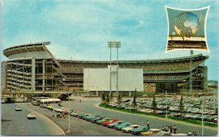Postcard Shea Stadium Vintage York Mets City Nyc Flushing Baseball Field C2