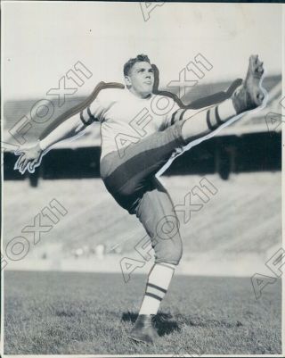 1934 Ohio State University Buckeyes Football Halfback Frank Boucher Press Photo