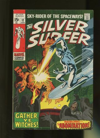 Silver Surfer 12 Vf 8.  0 1 Book Marvel Comics 1st Warlcok Prime,  More 1970