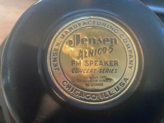 Jensen 12 " Alnico 5 Pm Series Speakers - Pair,  Vintage,  1950