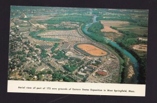 Old Vintage Postcard Aerial View Eastern States Exposition West Springfield Ma