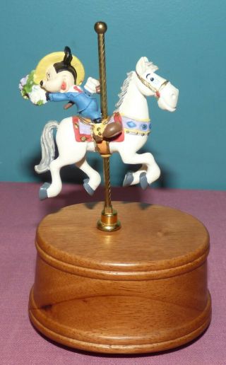 Willitts Disney Mickey Mouse Carousel Horse Music Box