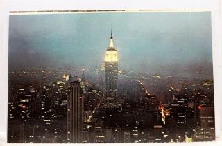 York Ny Nyc Rca Building Observation Roof Postcard Old Vintage Card View Pc