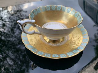 royal stafford bone china cup and saucer gold 8598 3