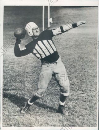 1932 Colgate University Red Raiders Football Fullback Bob Rowe Press Photo