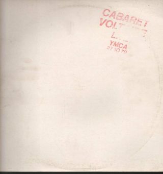 Cabaret Voltaire Live At The Y.  M.  C.  A.  27.  10.  79 Lp Vinyl Uk Rough Trade 1980 9