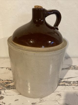 Antique 2 Gallon Crock Jug Western Stoneware Company Monmouth Illinois 2