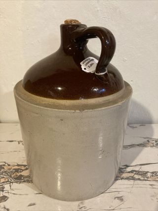 Antique 2 Gallon Crock Jug Western Stoneware Company Monmouth Illinois 3