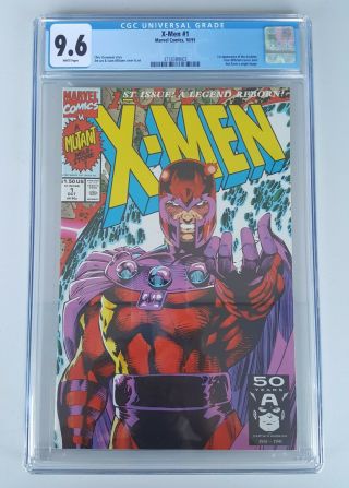 X - Men Issue 1 Magneto Variant Cgc 9.  6 White Pages/ 1991 Jim Lee