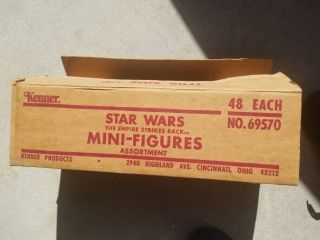 Vintage Kenner Star Wars ESB action figure case box (empty) w/ Revenge sticker 3