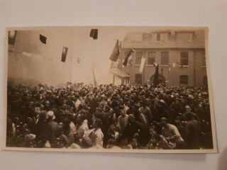 1920s Photo With Chinese Political Rally? Under Flags Of Nationalist China
